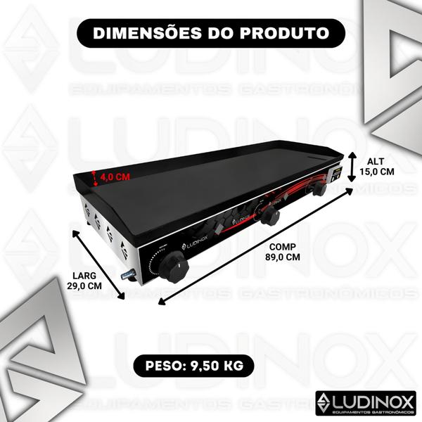 Imagem de Chapa Para Lanches Grill Espetinho 90x30cm 3mm  Premium