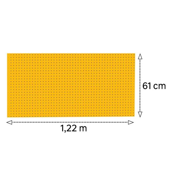 Imagem de Chapa Perfurada Reta UV - 1220 x 610 x 3 mm - Amarelo