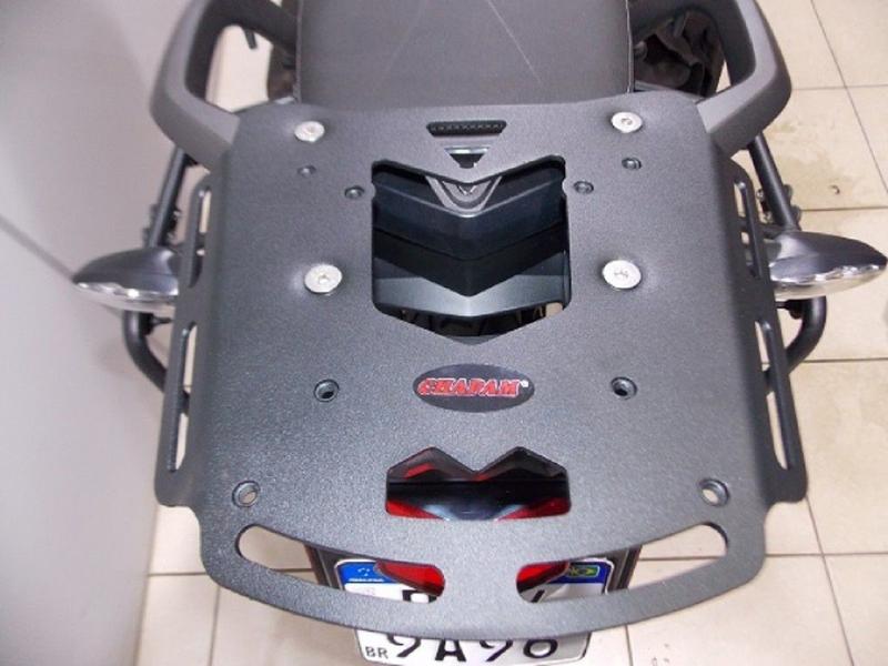 Imagem de Chapa suporte bagageiro de bauleto bau case traseiro triumph tiger 900 rally gt pro