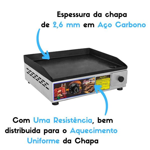 Imagem de Chapeira e Sanduicheira Elétrica 40x35 220 Volts