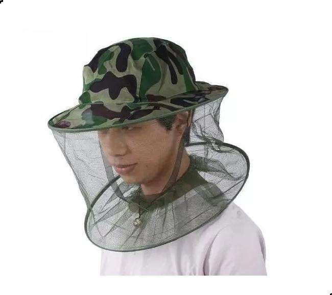 Imagem de Chapéu Apicultor Proteção Abelha Mosquito Camping Pesca Camo