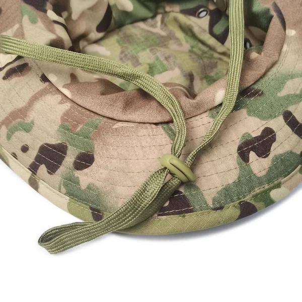 Imagem de Chapéu Boonie de Aba Larga com Camuflagem - Dobrável e Macio para Sol