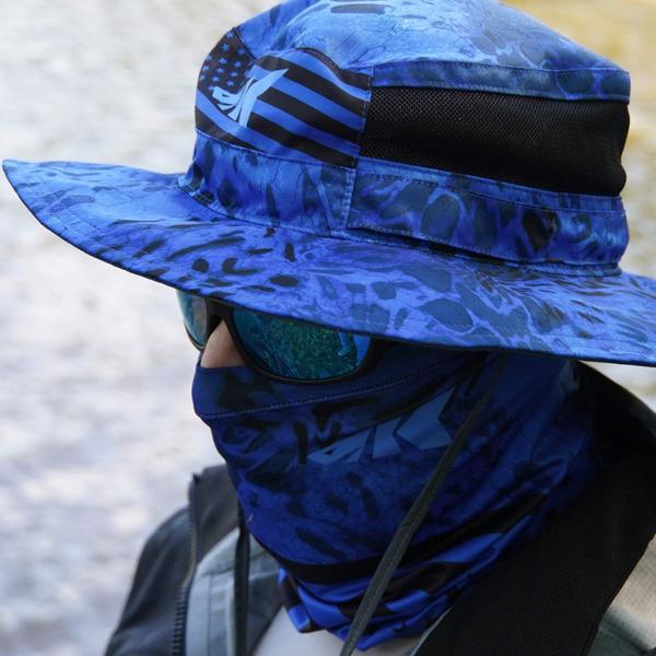 Imagem de Chapéu Boonie KastKing Sol Armis UPF 50 Azul de Proteção Solar