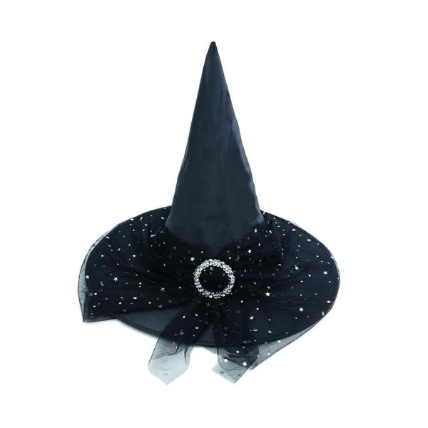 Imagem de CHAPEU BRUXA LILICA PRETO HALLOWEEN - 40cm