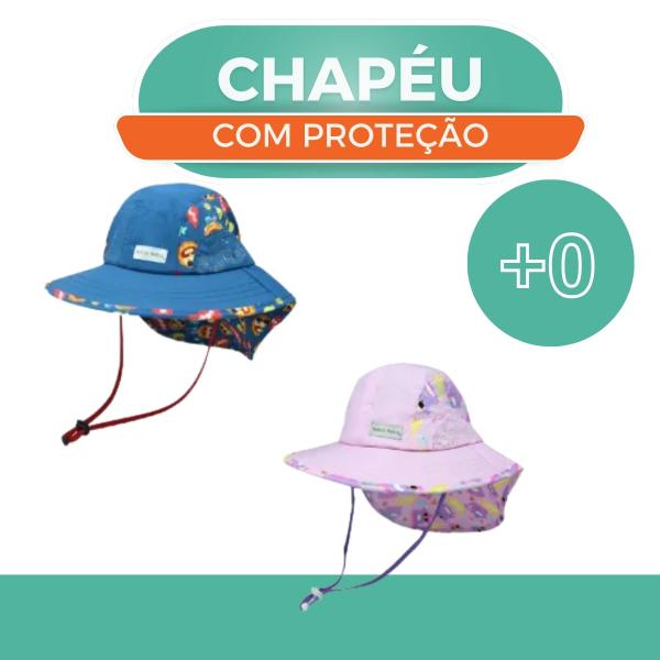 Imagem de Chapéu com Proteção de Nuca e UV Baleia Willo (1-2 anos)