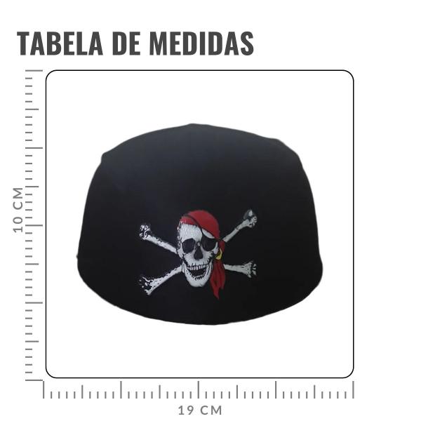 Imagem de Chapéu Coquinho Pirata com Bandana