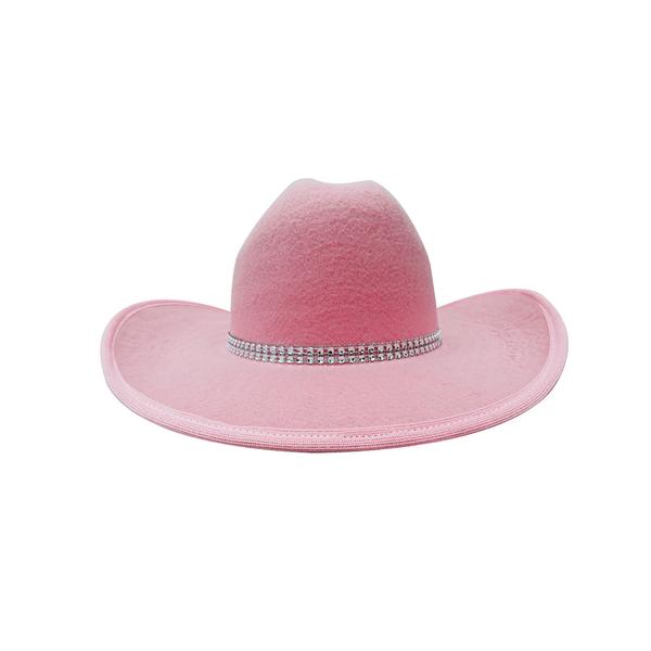 Imagem de Chapeu Cowboy Com Strass Rosa Menina Cowgirl Country