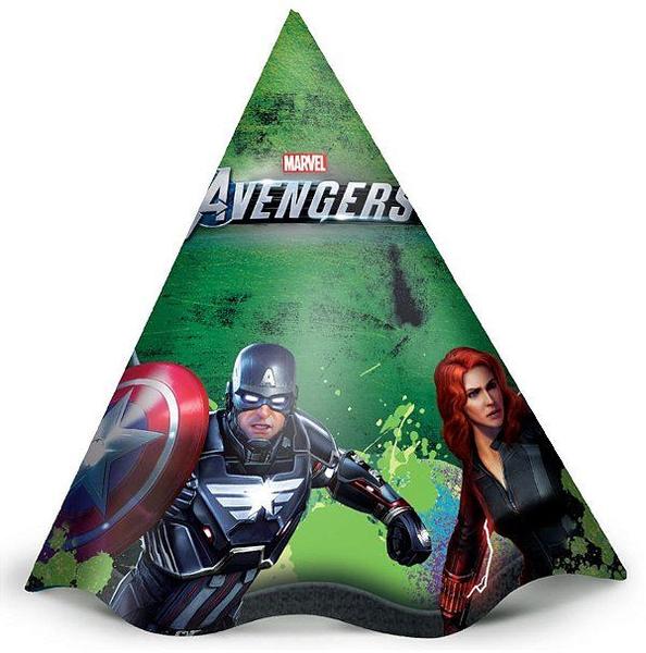 Imagem de Chapéu de Aniversário Festa Avengers Game Verse - 12 unidades - Regina - Rizzo