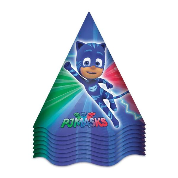 Imagem de Chapéu de Aniversário PJ Masks - 8 Unidades