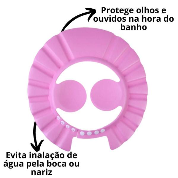 Imagem de Chapeu De Banho Viseira Protetora Olhos Infantil Bebe Cap