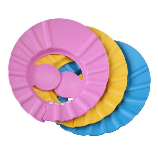 Chapeu De Banho Viseira Protetora Olhos Infantil Bebe Cap - Mbbimports Imagem de Chapeu De Banho Viseira Protetora Olhos Infantil Bebe Cap
