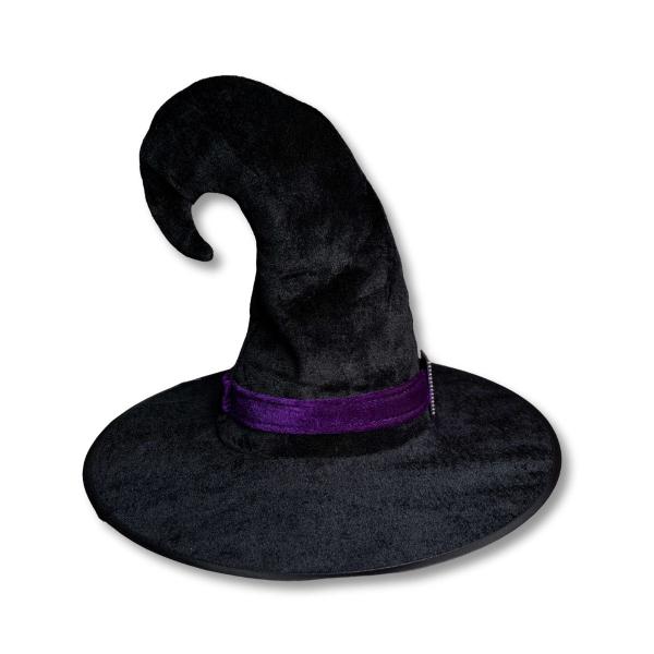 Imagem de Chapéu de Bruxa Veludo Ponta Virada - Roxo - Halloween