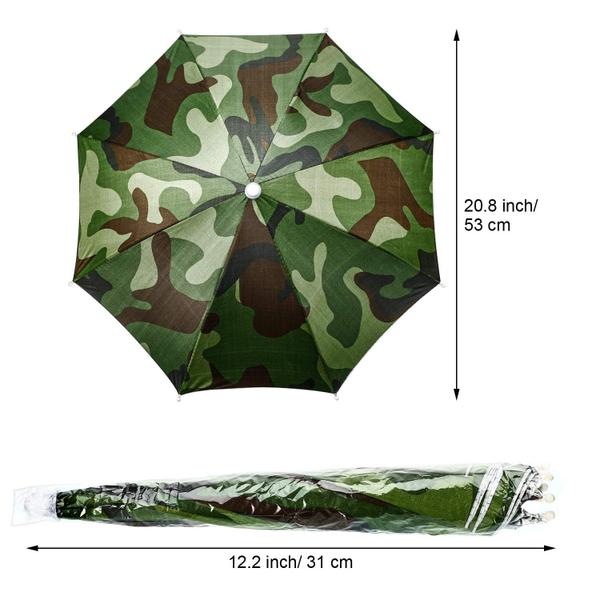 Imagem de Chapéu de guarda-chuva Syhood Rainbow Camouflage Fishing Cap (3 unidades)