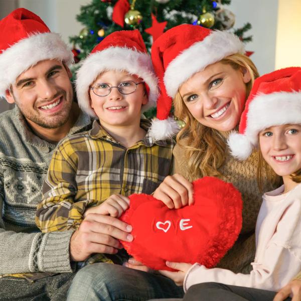 Imagem de Chapéu de Natal RJVW Papai Noel para crianças, veludo vermelho