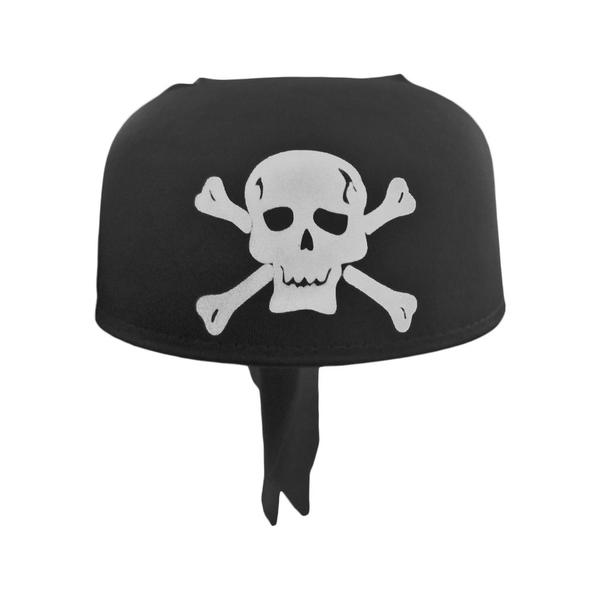 Imagem de Chapéu de Pirata Adulto Coquinho com Bandana Estampado