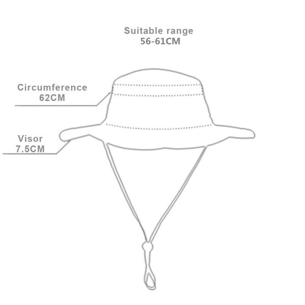 Imagem de Chapéu de sol EONPOW Fishing à prova de vento com proteção UV UPF50+