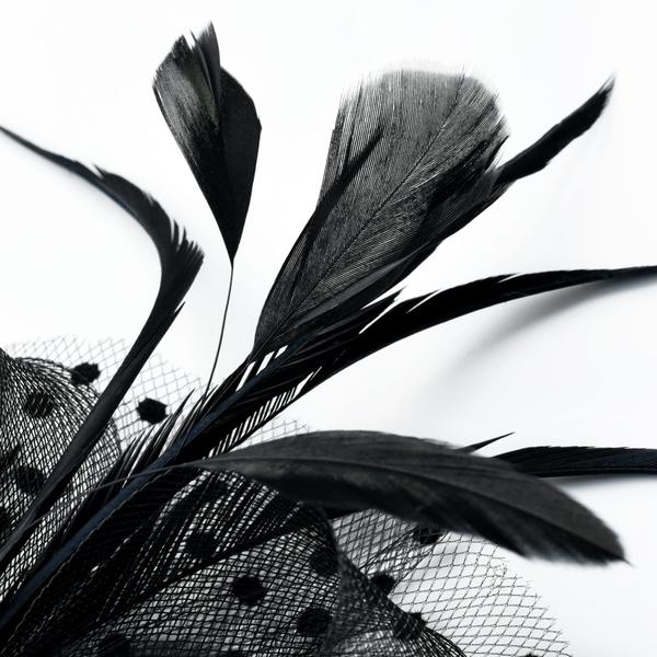 Imagem de Chapéu Fascinators Zivyes preto para mulheres Tea Party Kentucky Derby