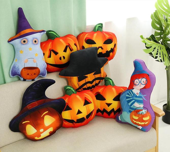 Imagem de Chapéu Mágico Travesseiro Halloween Boneca Pelúcia Brinquedo Pano Infantil D