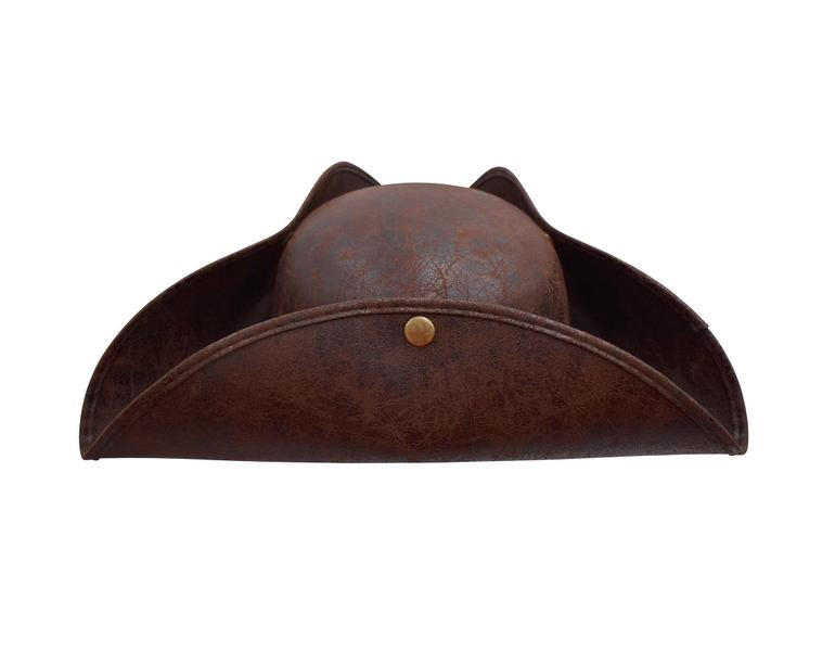 Imagem de Chapéu pirata Tricorne Nicky Bigs Novelties Distressed Brown