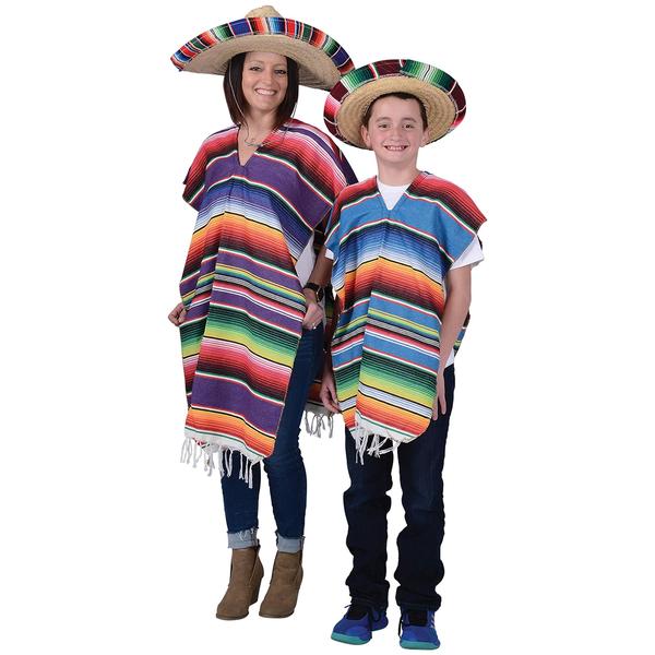 Imagem de Chapéu sombrero mexicano GiftExpress, tamanho infantil, com acabamento em forma de serape