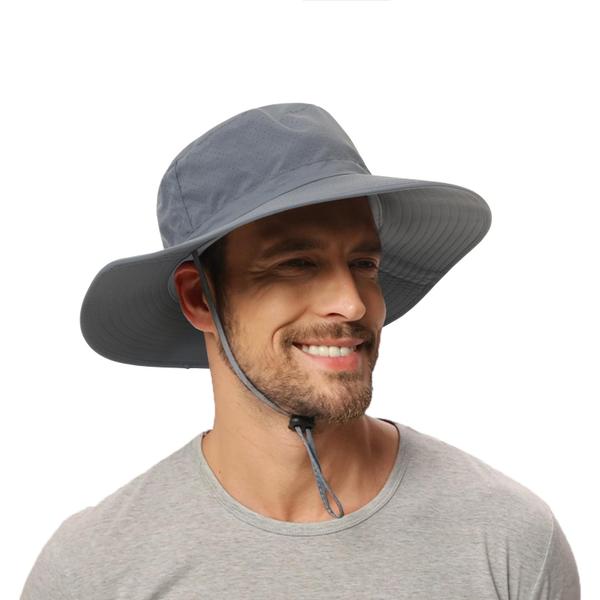 Imagem de Chapéu Sun Hat Rosoz Cooling Boonie com proteção UV cinza escuro