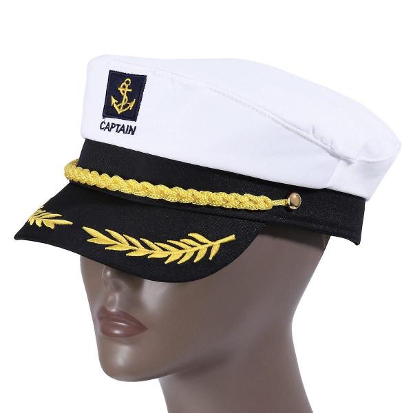 Imagem de Chapéu, traje de capitão de navio ajustável para cabeça, 60 cm, branco