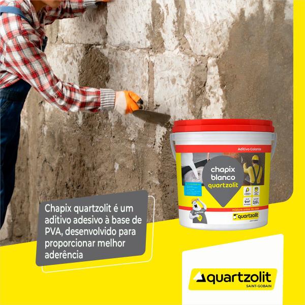 Imagem de Chapix Blanco Bianco Quartzolit 3,6 Litros Kit C/ 2