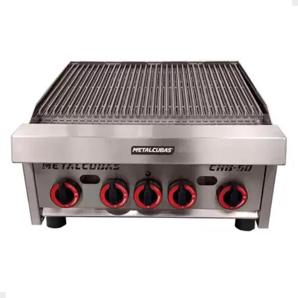 Imagem de Char Broiler A Gás 60cm Com 4 Queimadores CHB-60 Metalcubas