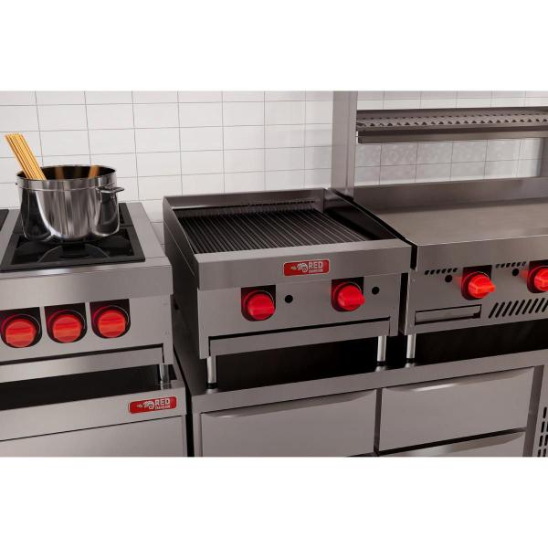 Imagem de Charbroiler 2 Queimadores Gas Glp Chbr02-g 48X51cm - Red Chameleon