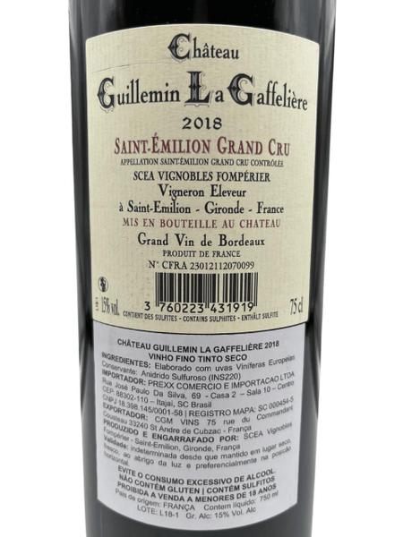 Imagem de Château Guillemin La Gaffeliere - (2018) - 750ml