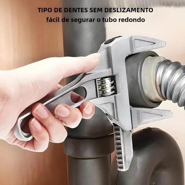 Imagem de Chave Ajustável de 6 a 68mm - Ferramenta Multifuncional de Alumínio para Remoção de Porcas