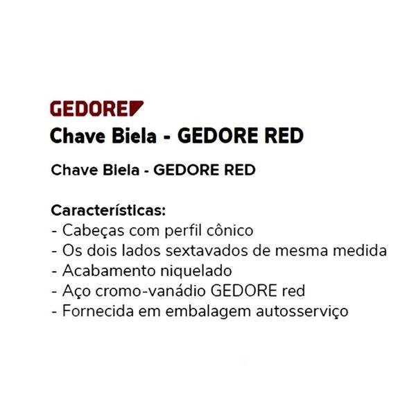 Imagem de Chave Biela 1/2PoL  3301522  R01900032 Gedore Red