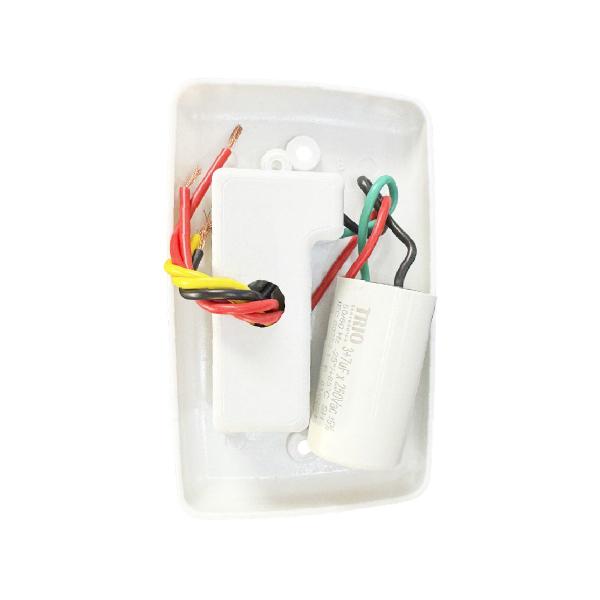 Imagem de Chave Capacitiva 3 Velocidades 1 Tecla Lâmpada para Ventilador de Teto Capacitor 10UF 127v