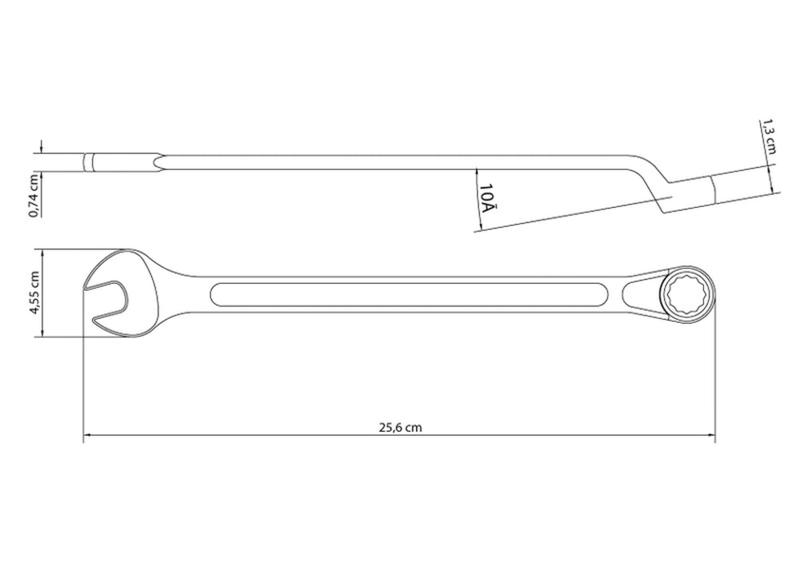 Imagem de Chave Combinada 25/32" Tramontina com Corpo Forjado em Aço Especial Cromado