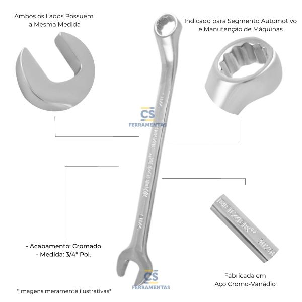 Imagem de Chave Combinada 3/4" Belzer 302509B