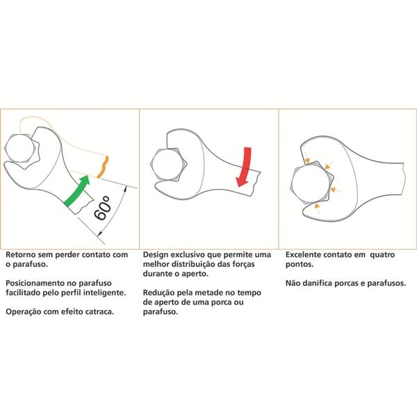 Imagem de Chave Combinada com Catraca 18 mm Tramontina PRO