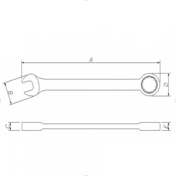 Imagem de Chave combinada com Catraca 3/4" 9024BT Belzer