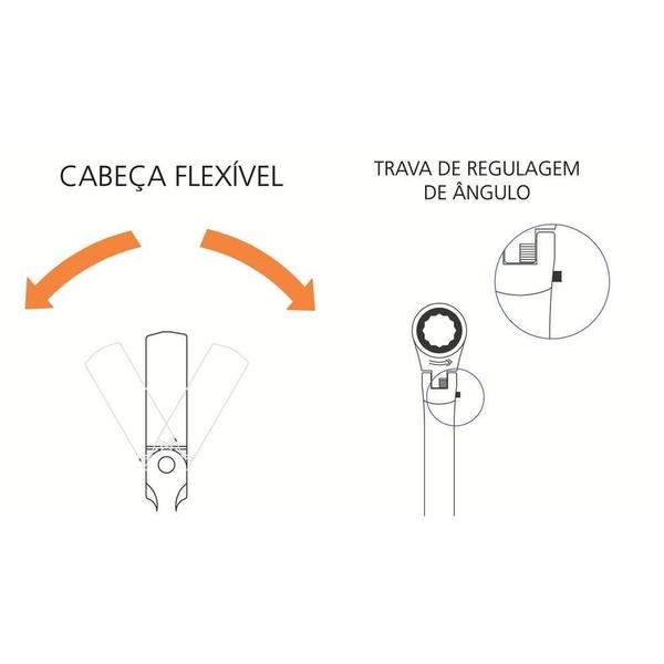 Imagem de Chave Combinada Flexdrive 17Mm 44653/117 Tramontina