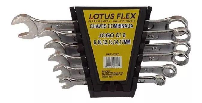 Imagem de Chave Combinada Jogo 6pçs 8,10,12,13,14,17mm 4227 Lotus Flex