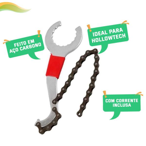 Imagem de Chave De Corrente Extratora De Corrente Cassete Ferramenta Auxiliar Para Bike Bicicleta Mtb