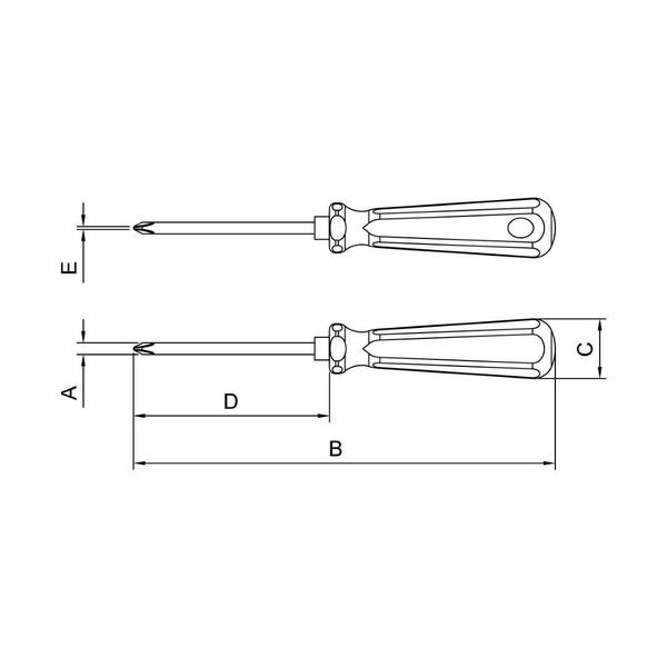 Imagem de Chave de Fenda com Ponta Cruzada Tramontina Pro 3x125mm