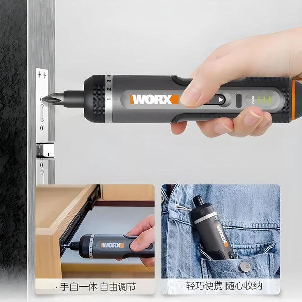 Imagem de Chave de Fenda Elétrica Recarregável Worx WX242 - 4V - 30 Bits