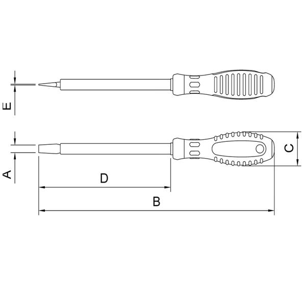 Imagem de Chave de Fenda Isolada IEC 60900 Ponta Chata 3x75 mm Tramontina PRO