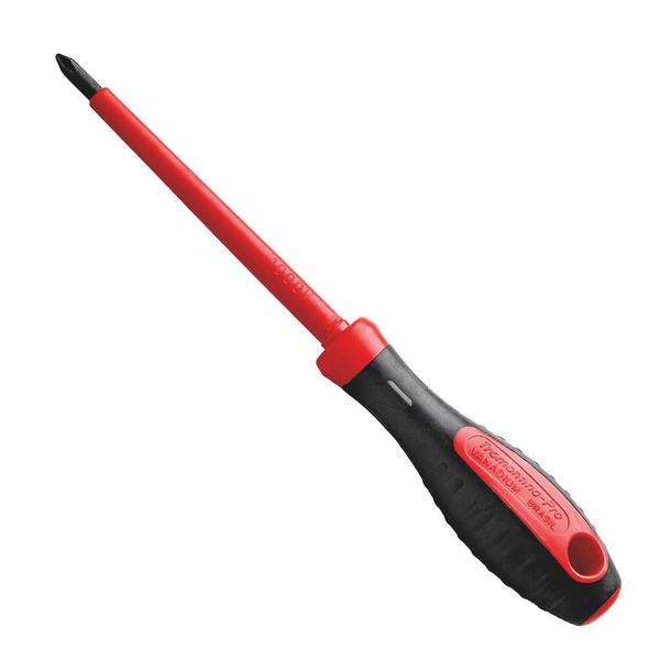 Chave de Fenda Isolada IEC 60900 Ponta Cruzada 3x150 mm (1/8x6'') Tramontina PRO Imagem de Chave de Fenda Isolada IEC 60900 Ponta Cruzada 3x150 mm (1/8x6'') Tramontina PRO