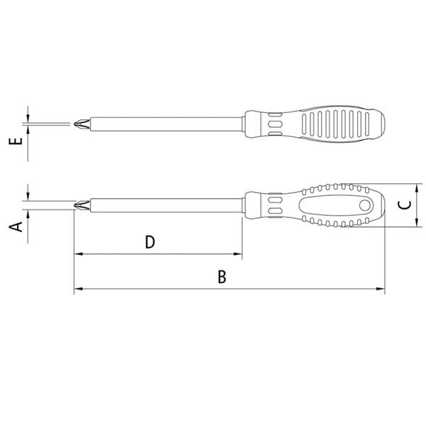 Imagem de Chave de Fenda Isolada IEC 60900 Ponta Cruzada 3x75 mm (1/8x3") Tramontina PRO