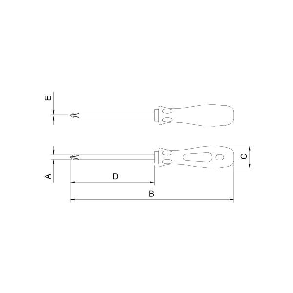 Imagem de Chave de Fenda Ponta Cruzada 5x150MM 44135022 Tramontina