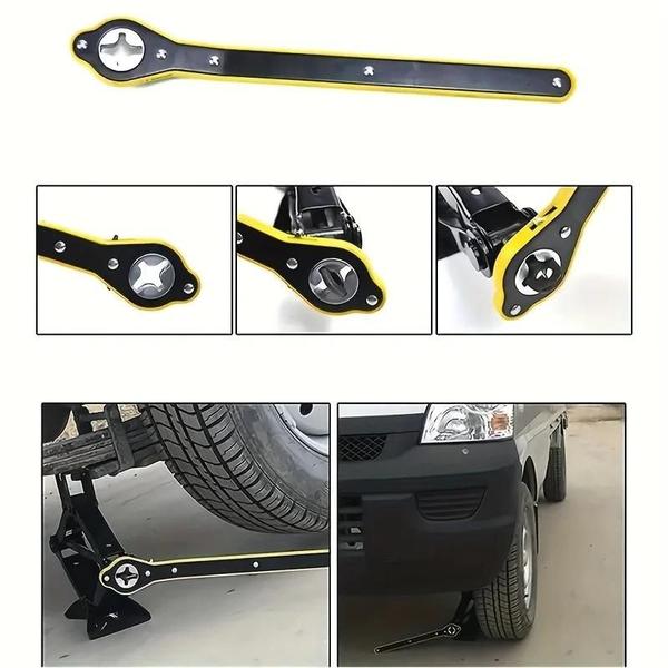 Chave de Grifo Jack com Alça Longa - Para Troca de Pneus - Auto-reversível Imagem de Chave de Grifo Jack com Alça Longa - Para Troca de Pneus - Auto-reversível