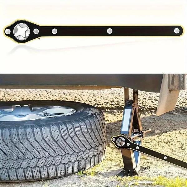 Chave de Grifo Jack com Alça Longa - Para Troca de Pneus - Auto-reversível Imagem de Chave de Grifo Jack com Alça Longa - Para Troca de Pneus - Auto-reversível