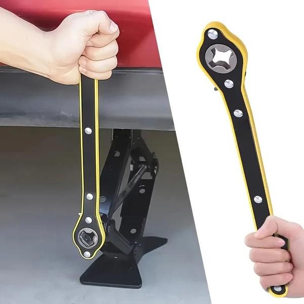 Chave de Grifo Jack com Alça Longa - Para Troca de Pneus - Auto-reversível Imagem de Chave de Grifo Jack com Alça Longa - Para Troca de Pneus - Auto-reversível