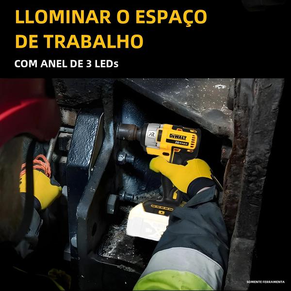 Imagem de Chave De Impacto Sem Fio Compacta Dewalt Dcf880 2300rpm 203n.m Chave Elétrica Recarregável Para